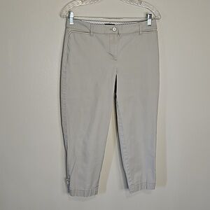 Talbots Perfect Crop Khaki Pants Women's Size 4 Petite